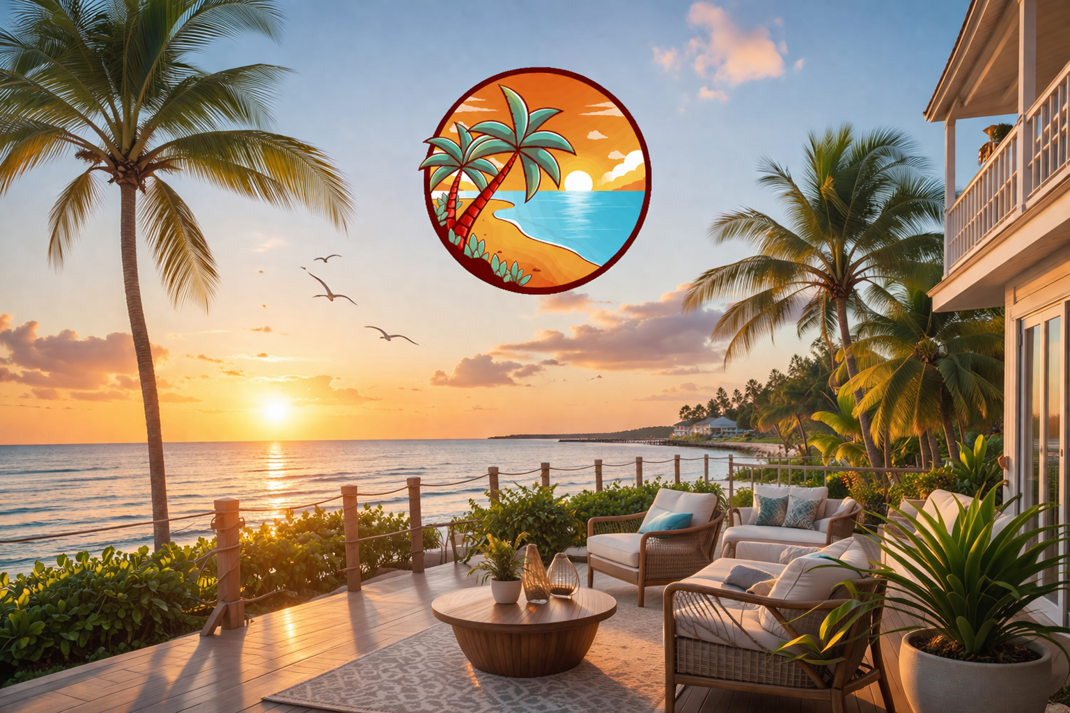 Tropical sunset terrace escape(1)